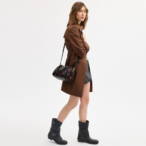 Rowan Satchel Bag With Cherry Print - Picture 3 of 3